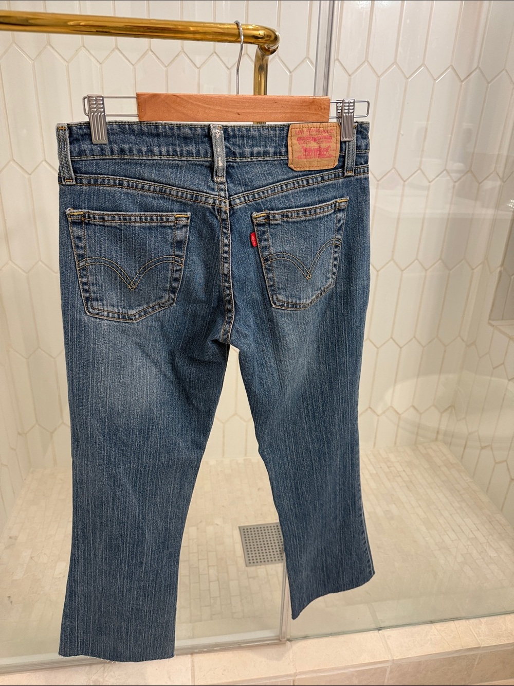 VINTAGE Levi's Light Blue Superlow Boot Cut Jeans - Picture 3 of 5